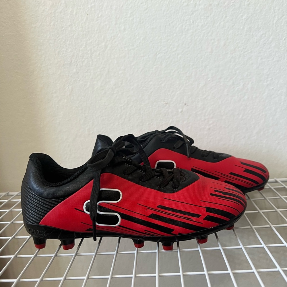 Charly Red and Black Soccer Shoes